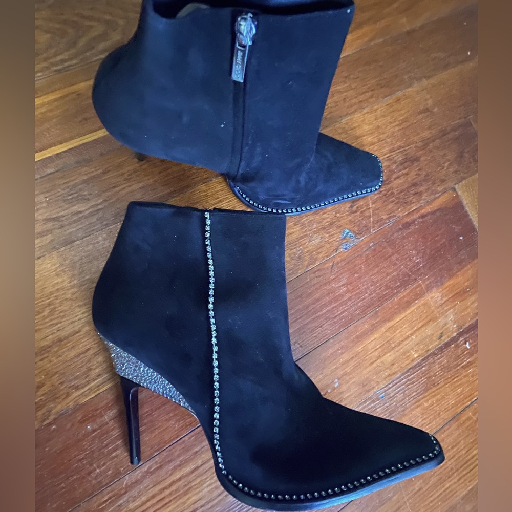 New Authentic Jimmy Choo Crystallized Suede boots size 41